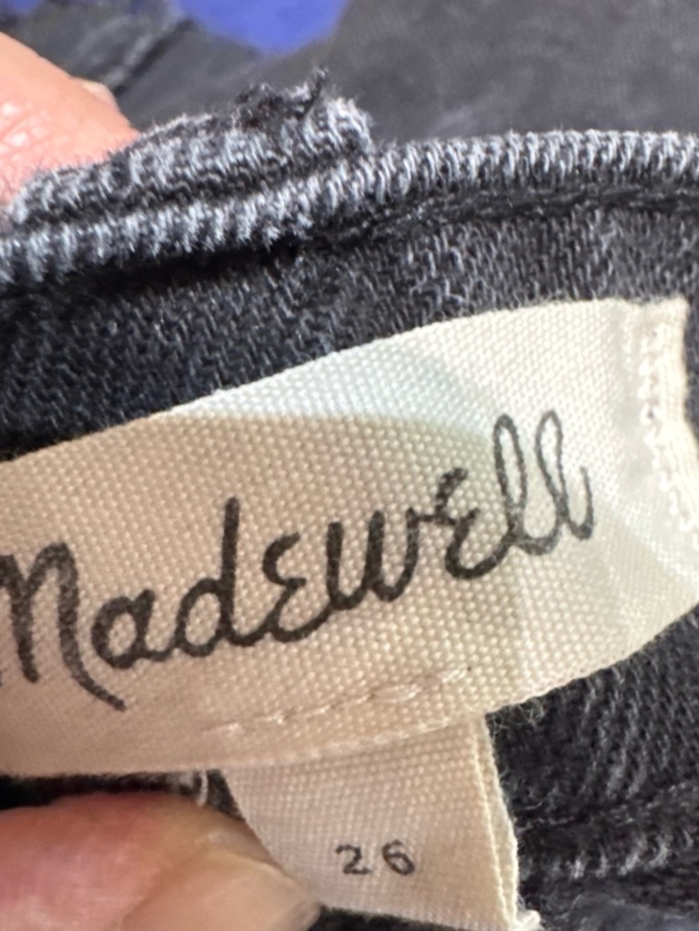 Madewell Black Jeans with Signature Label